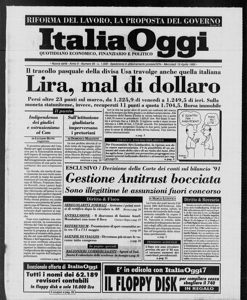 Italia oggi : quotidiano di economia finanza e politica